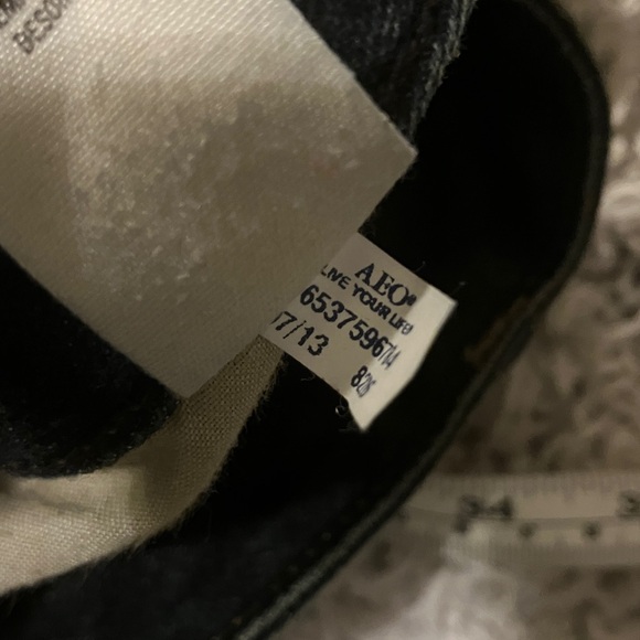 American Eagle Outfitters Women's Dark Blue Skinny Super Stretch Jeans - Picture 6 of 7